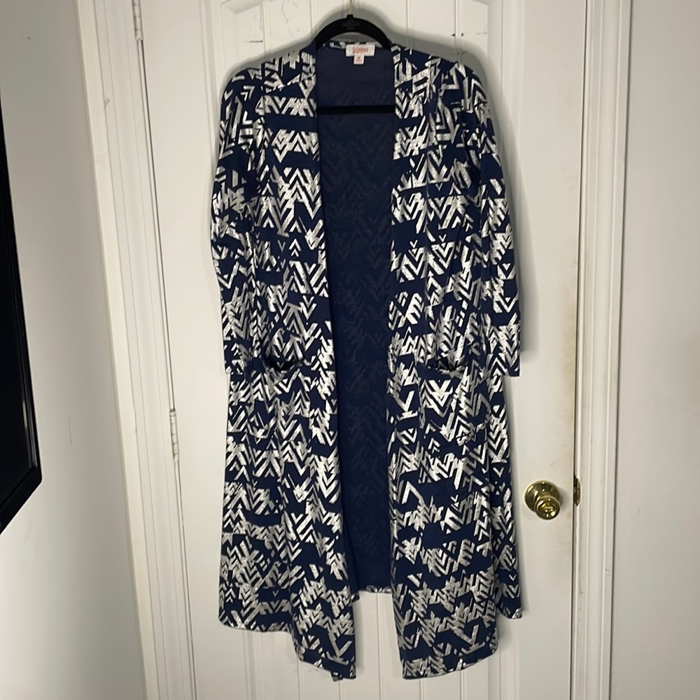 Navy and Silver Cardigan